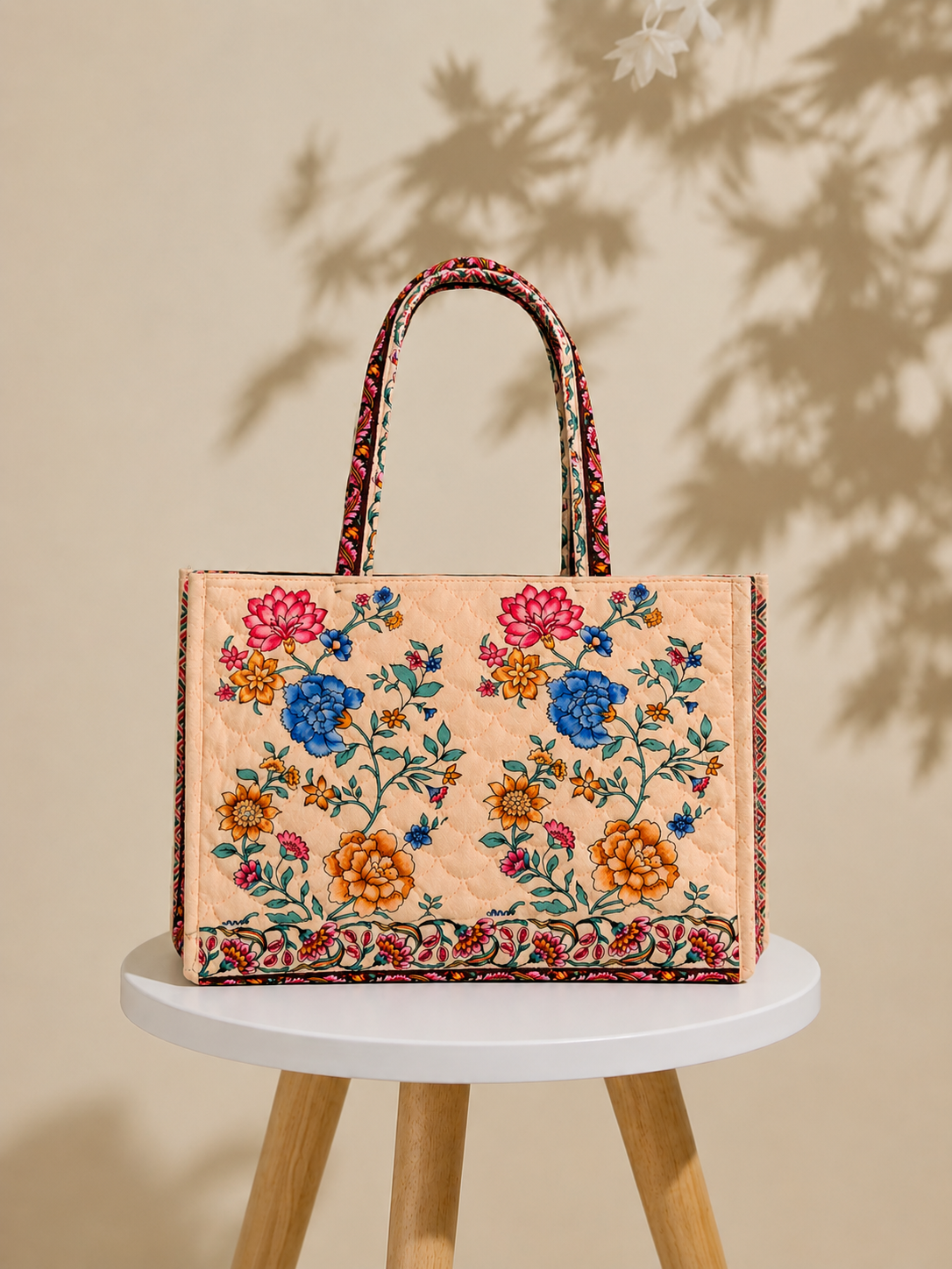 Noor E Bahar Quilted Tote Bag
