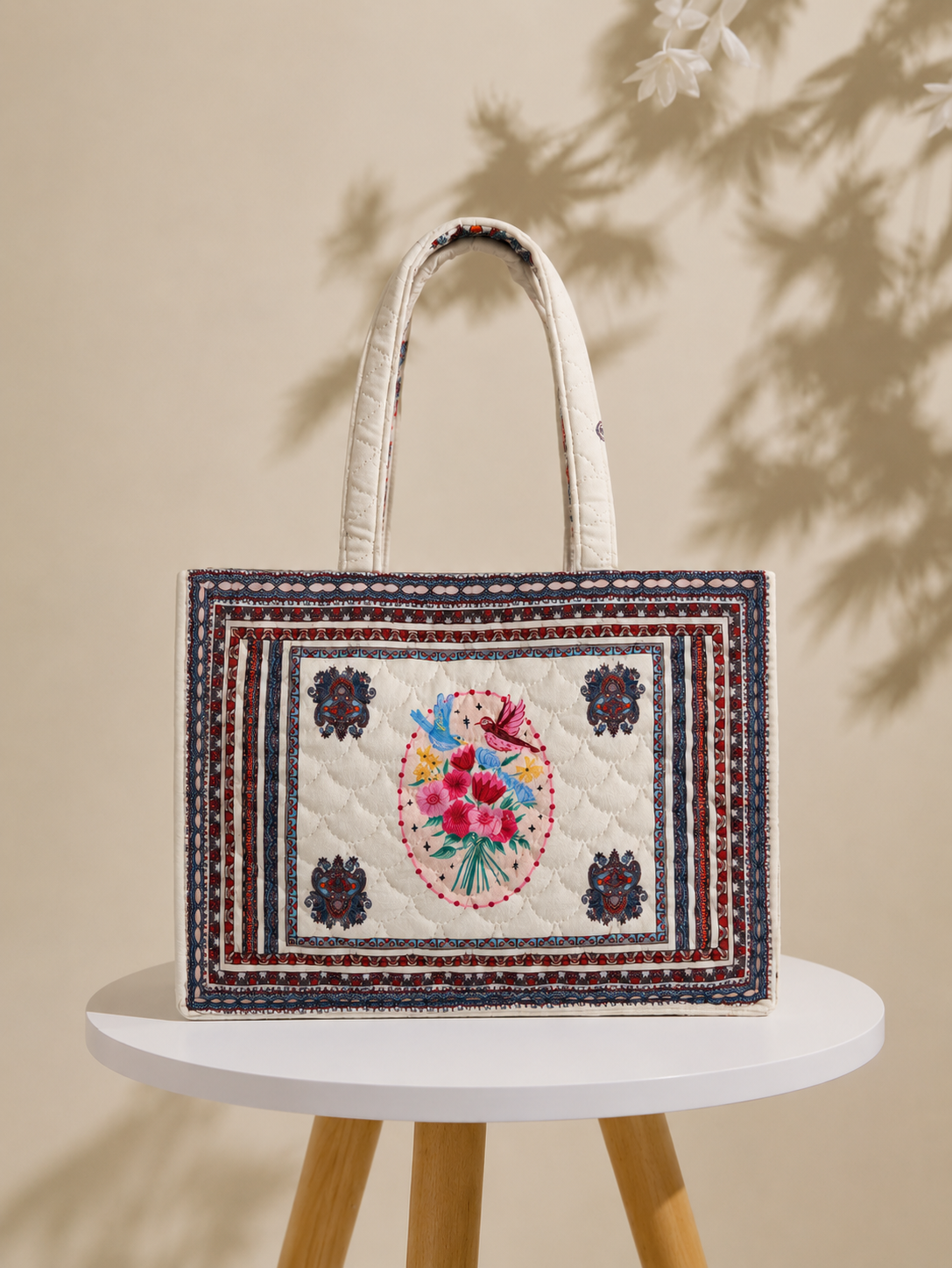 Sadabahar Quilted Tote Bag