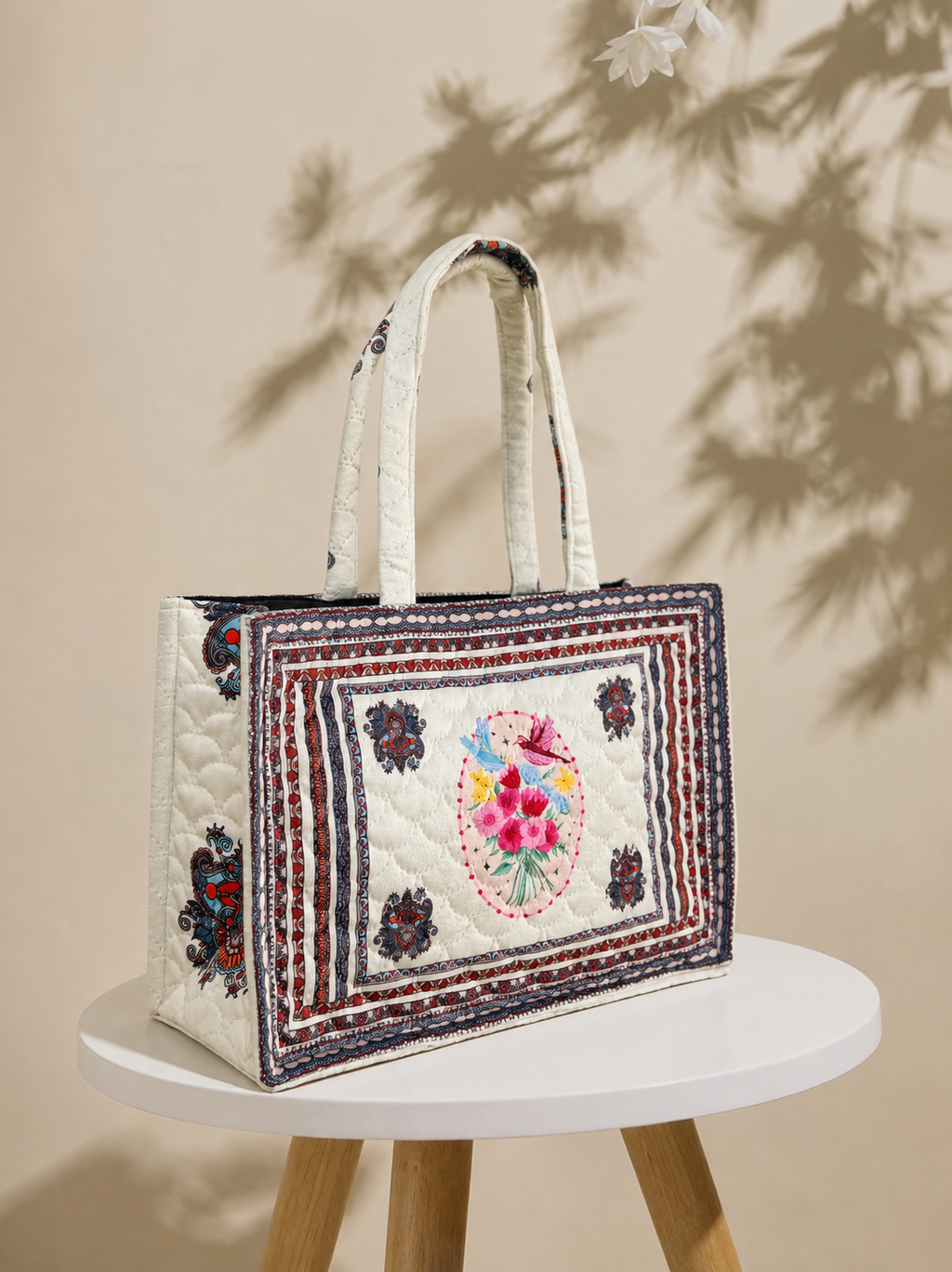 Sadabahar Quilted Tote Bag