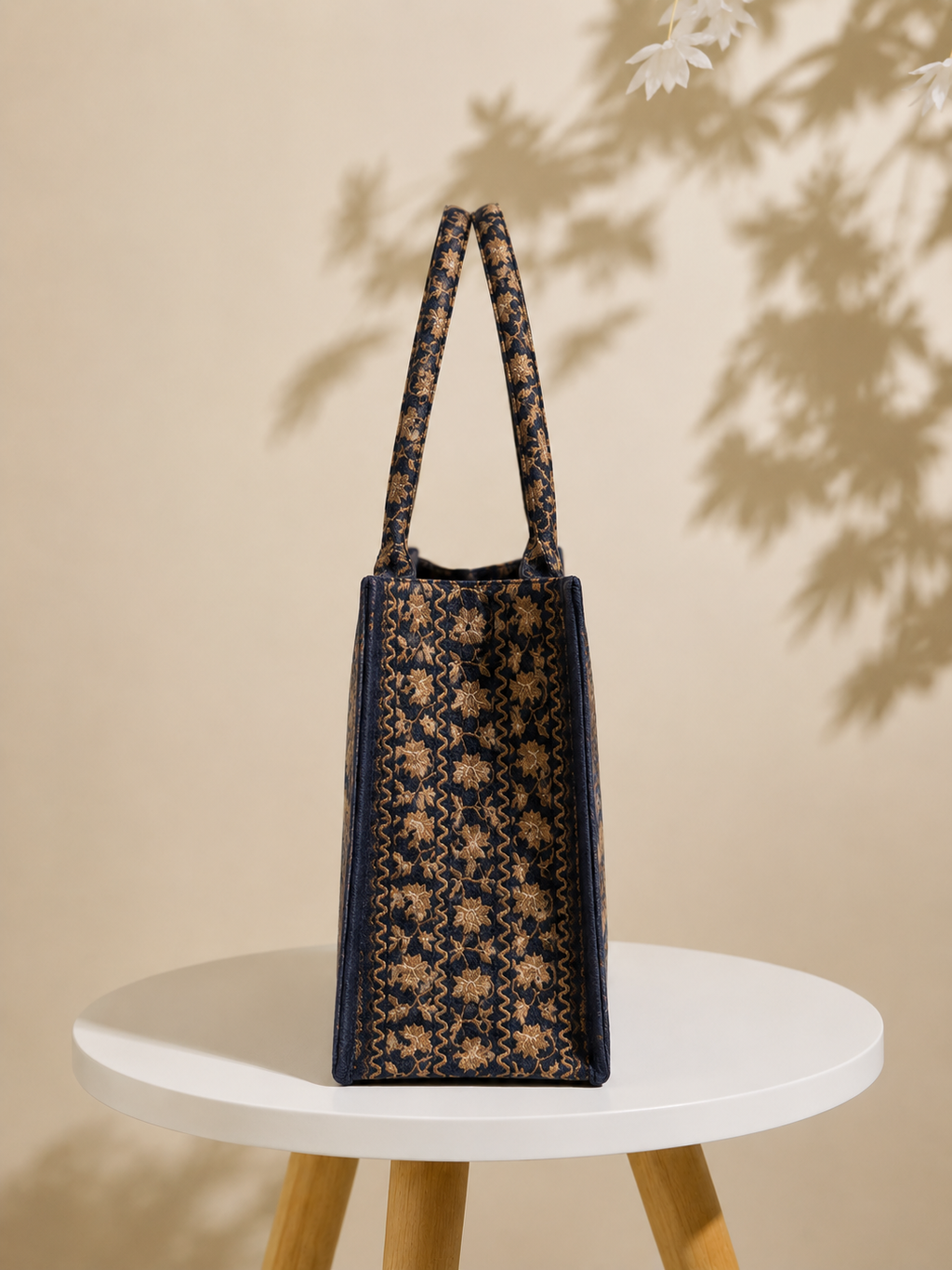 Velvet Vine Quilted Tote Bag